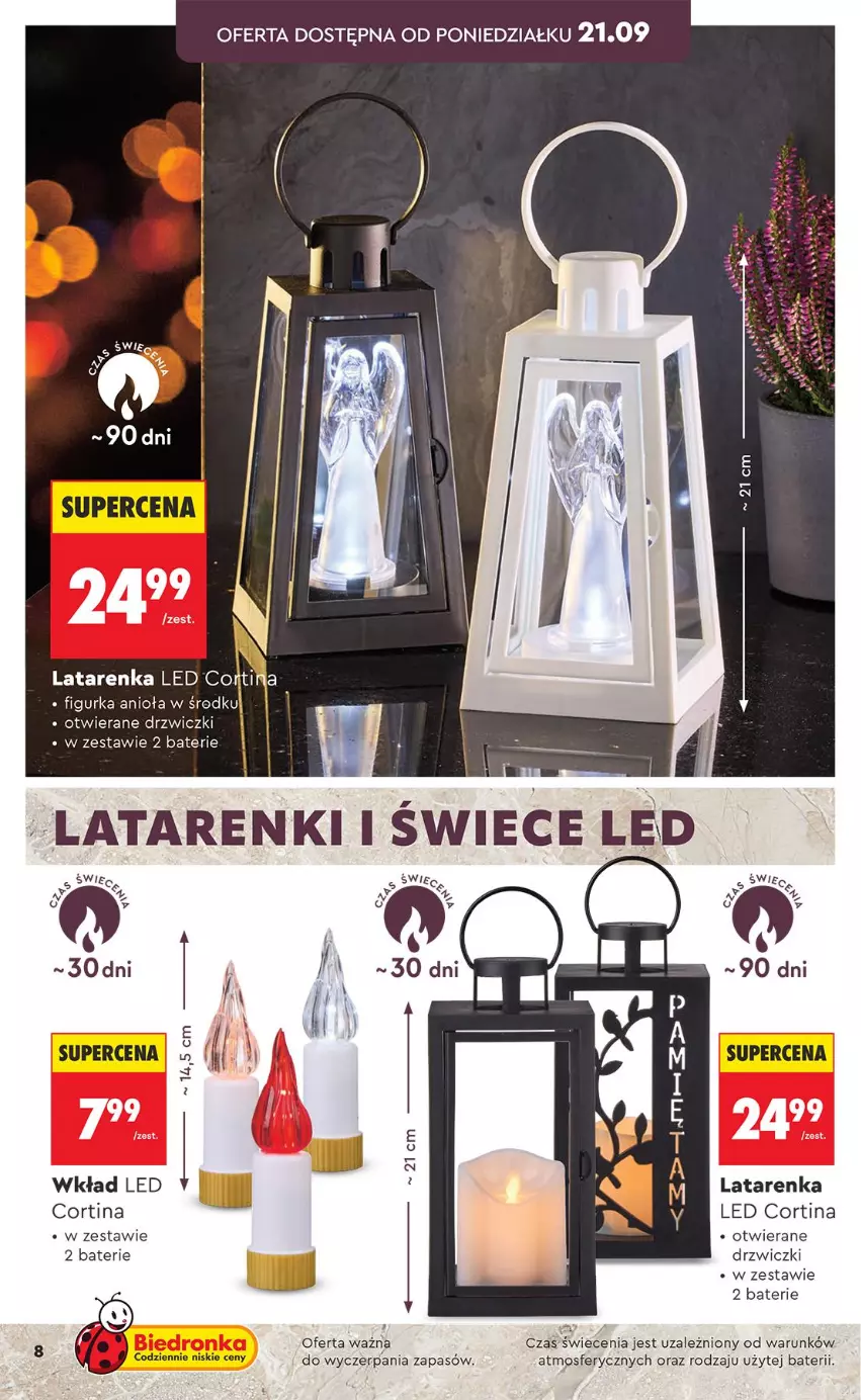 Gazetka promocyjna Biedronka - Gazetka - ważna 21.09 do 28.09.2026 - strona 8 - produkty: Drzwi, Latarenka