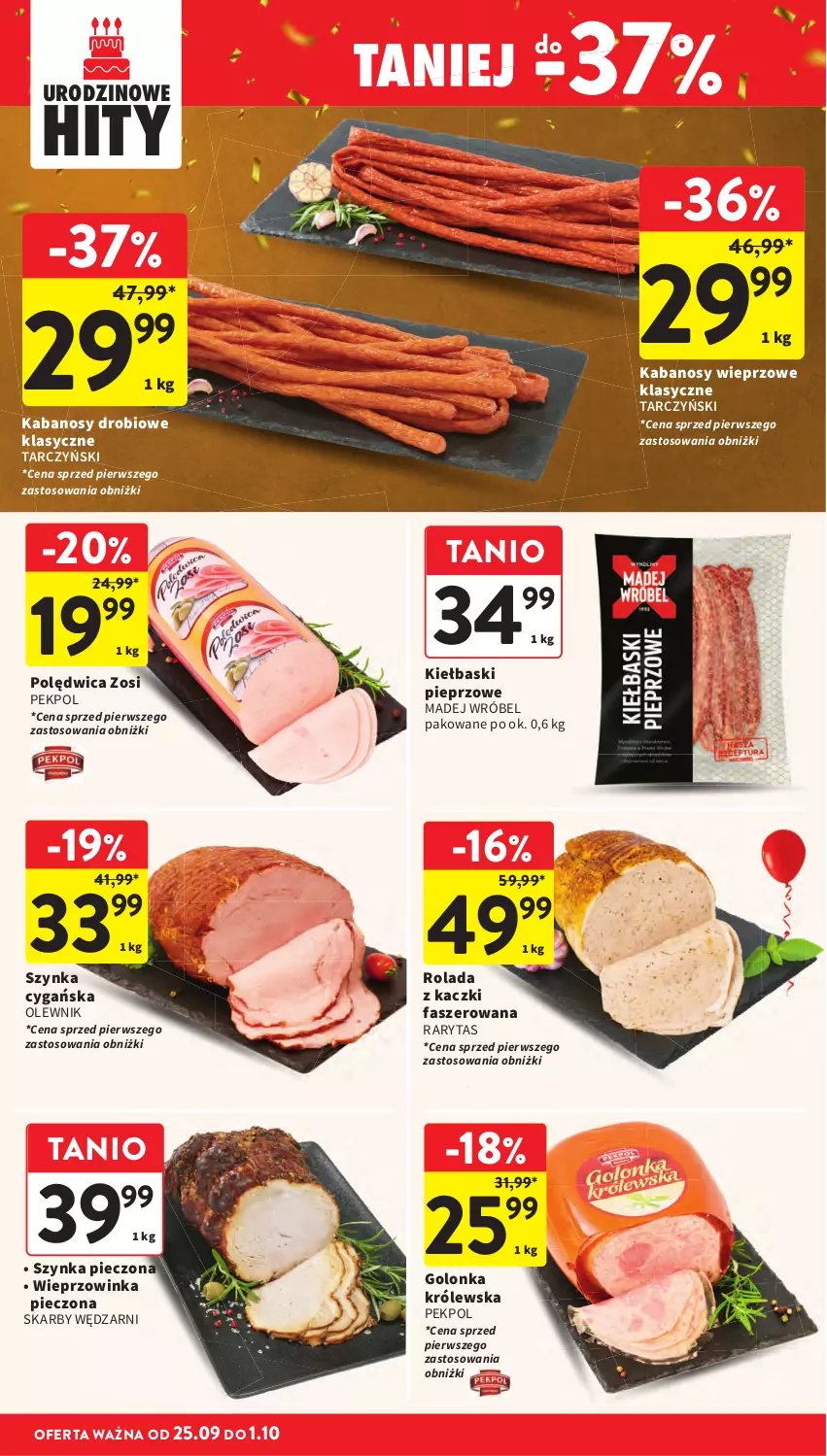 Gazetka promocyjna Intermarche - Gazetka promocyjna - ważna 25.09 do 01.10.2025 - strona 22 - produkty: Fa, Inka, Madej Wróbel, Olewnik, Pekpol, Piec, Pieprz, Polędwica, Rolada, Szynka, Tarczyński