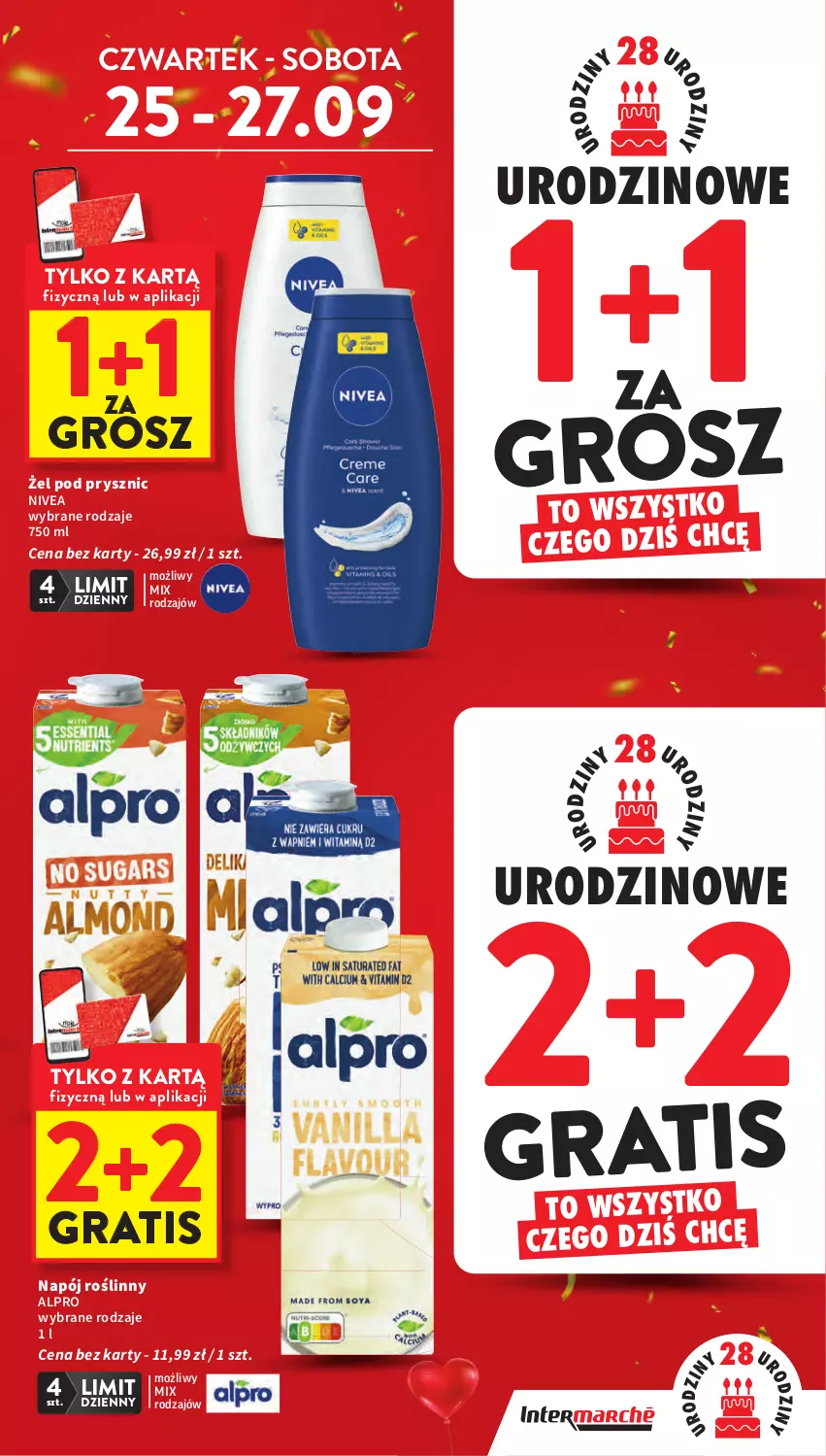 Gazetka promocyjna Intermarche - Gazetka promocyjna - ważna 25.09 do 01.10.2025 - strona 3 - produkty: Alpro, Gra, Nivea