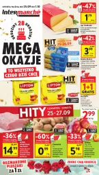 Gazetka promocyjna Intermarche - Gazetka promocyjna - Gazetka - ważna od 01.10 do 01.10.2025 - strona 1 - produkty: Ser, Gra, Schab wieprzowy, Lipton, Podlaski, Herbata, Pluszak