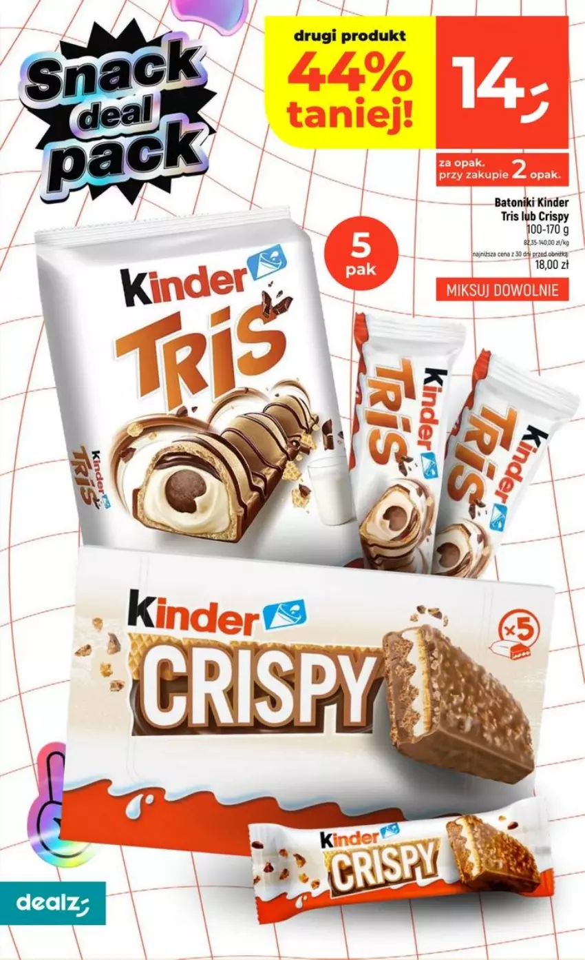 Gazetka promocyjna Dealz - NOWA GAZETKA - ważna 10.09 do 16.09.2026 - strona 14 - produkty: Baton, Kinder, Tonik