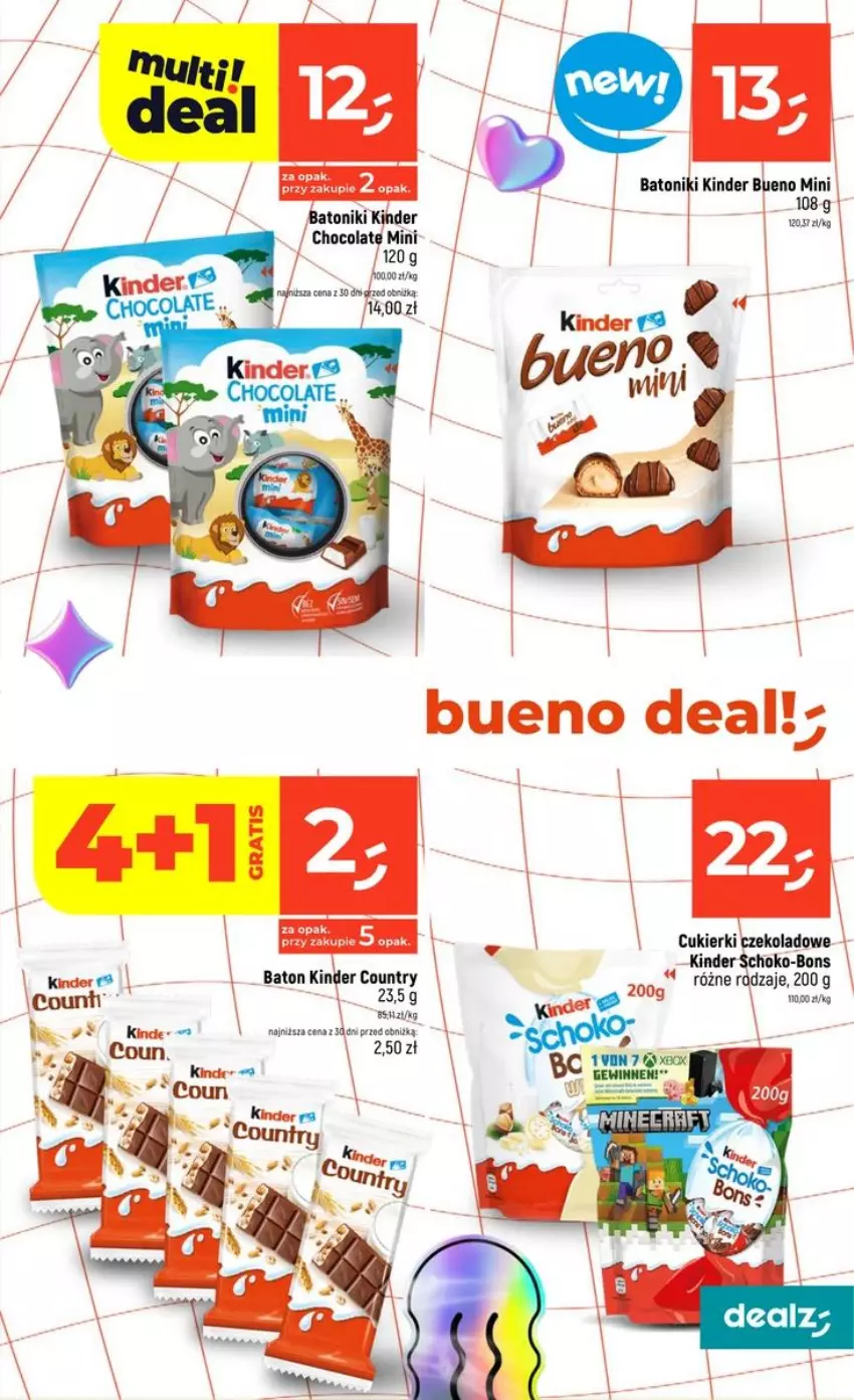 Gazetka promocyjna Dealz - NOWA GAZETKA - ważna 10.09 do 16.09.2026 - strona 15 - produkty: Baton, Cukier, Cukierki, Kinder