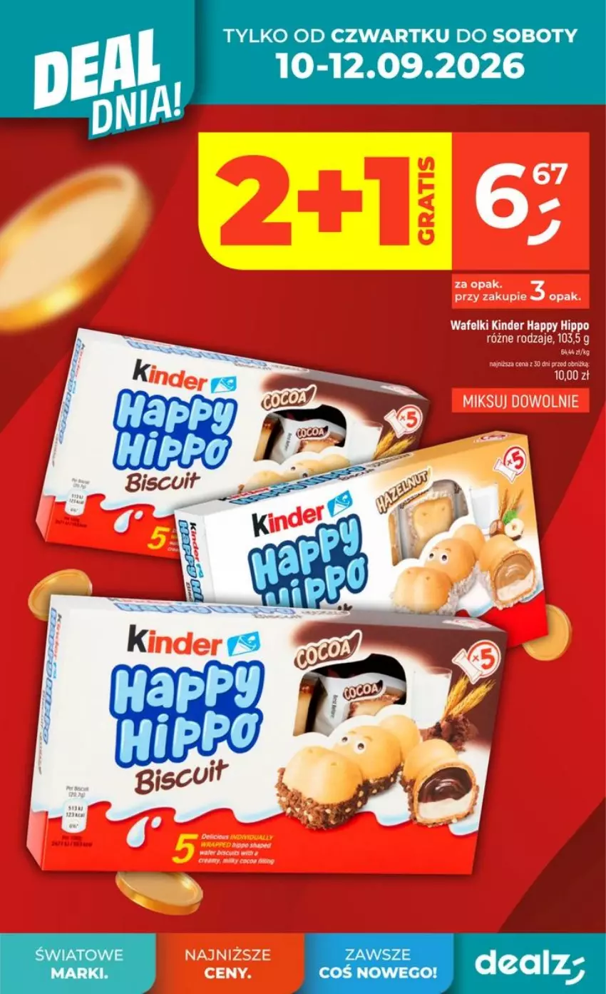 Gazetka promocyjna Dealz - NOWA GAZETKA - ważna 10.09 do 16.09.2026 - strona 2 - produkty: HiPP, Kinder