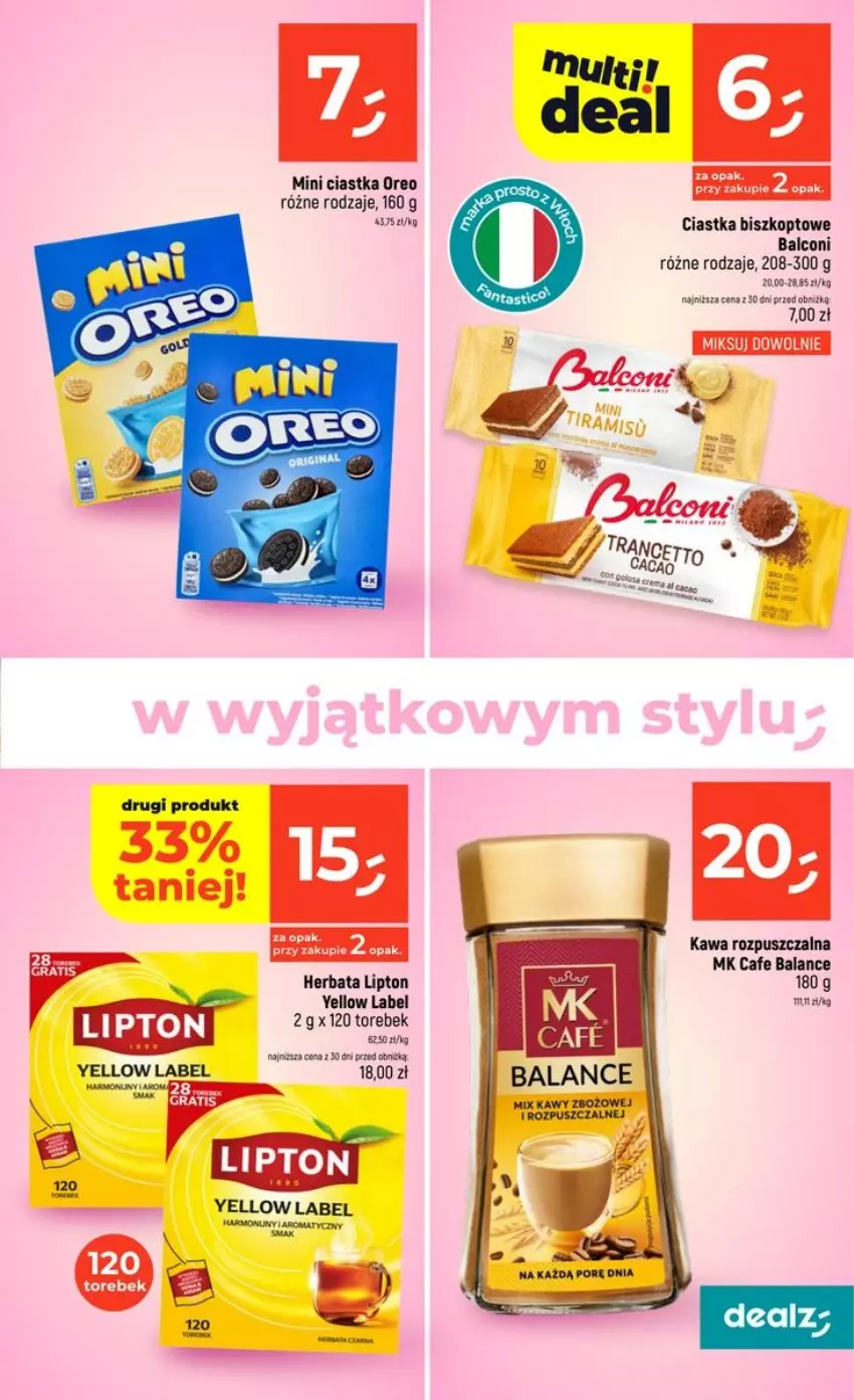 Gazetka promocyjna Dealz - NOWA GAZETKA - ważna 10.09 do 16.09.2026 - strona 21 - produkty: Alcon, Ciastka, Gra, Herbata, Kawa, Kawa rozpuszczalna, Lipton, Oreo