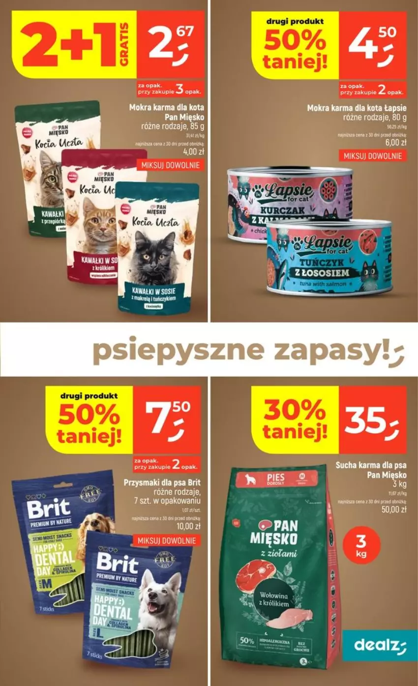 Gazetka promocyjna Dealz - NOWA GAZETKA - ważna 10.09 do 16.09.2026 - strona 33 - produkty: Brit, Fa, Kawa, Królik, LG, Mokra karma, Przysmaki, Sos, Sucha karma