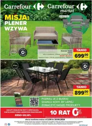 Gazetka promocyjna Carrefour - Gazetka - ważna od 20.04 do 20.04.2024 - strona 1 - produkty: Stolik, Stół, Sofa, Tran, Sofa 2-osobowa, Fotel, Fa