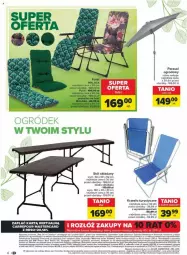 Gazetka promocyjna Carrefour - Gazetka - ważna od 20.04 do 20.04.2024 - strona 15 - produkty: Top, Sok, Por, Gra, Rama, Stół, Kosz, Parasol, Tran, Krzesło, Ogród
