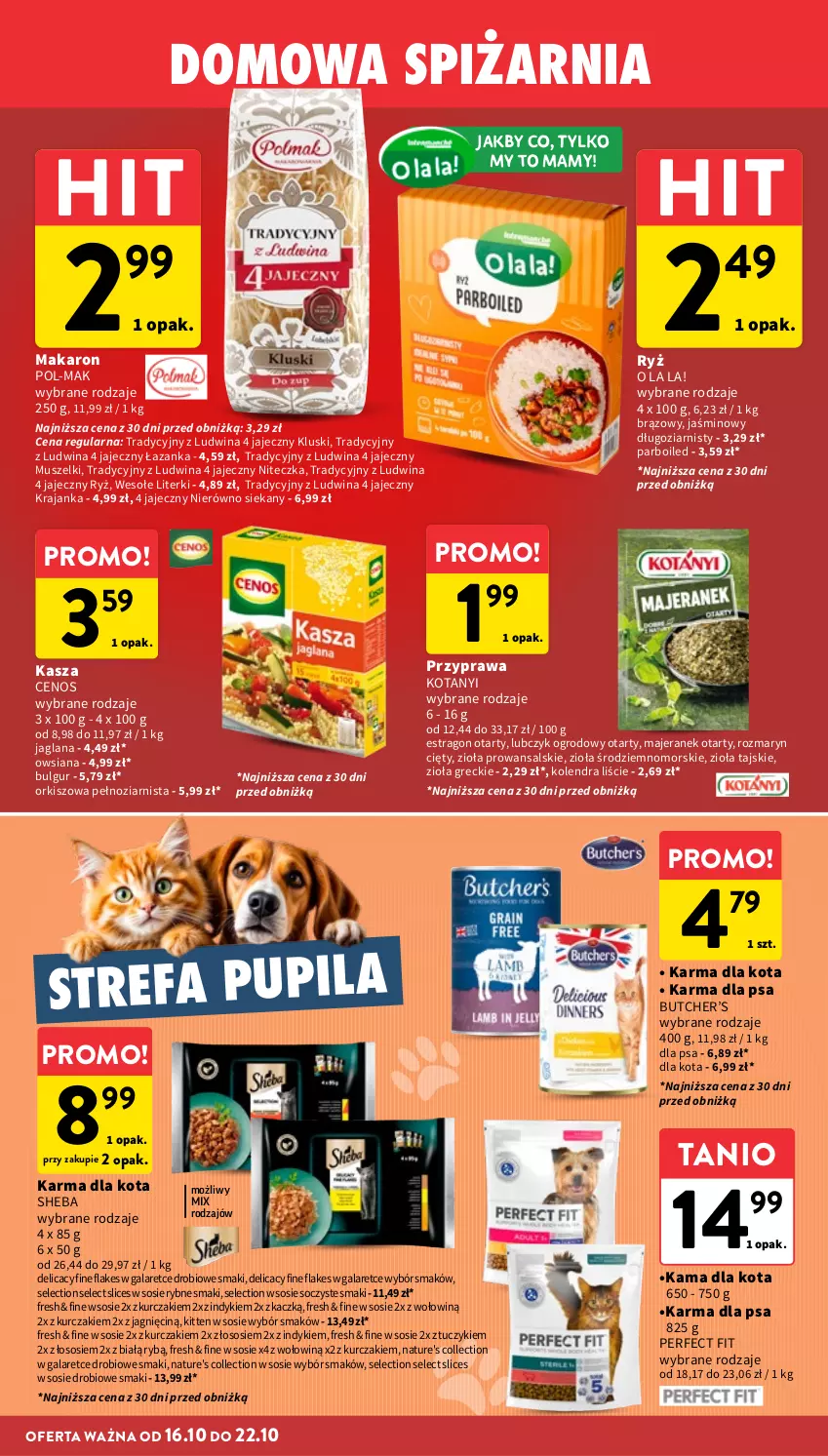 Gazetka promocyjna Intermarche - Gazetka promocyjna - ważna 16.10 do 22.10.2025 - strona 28 - produkty: Bulgur, Cenos, Fa, Gala, Kasza, Kolendra, Kurczak, LANA, LG, Makaron, Mus, Ryż, Sheba, Sos