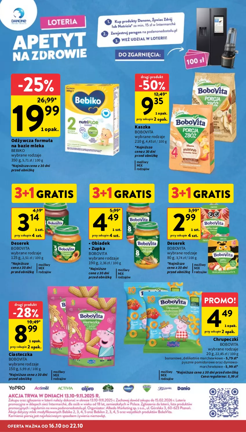 Gazetka promocyjna Intermarche - Gazetka promocyjna - ważna 16.10 do 22.10.2025 - strona 34 - produkty: Bebiko, BoboVita, Deser, Gra, Ser, Serek