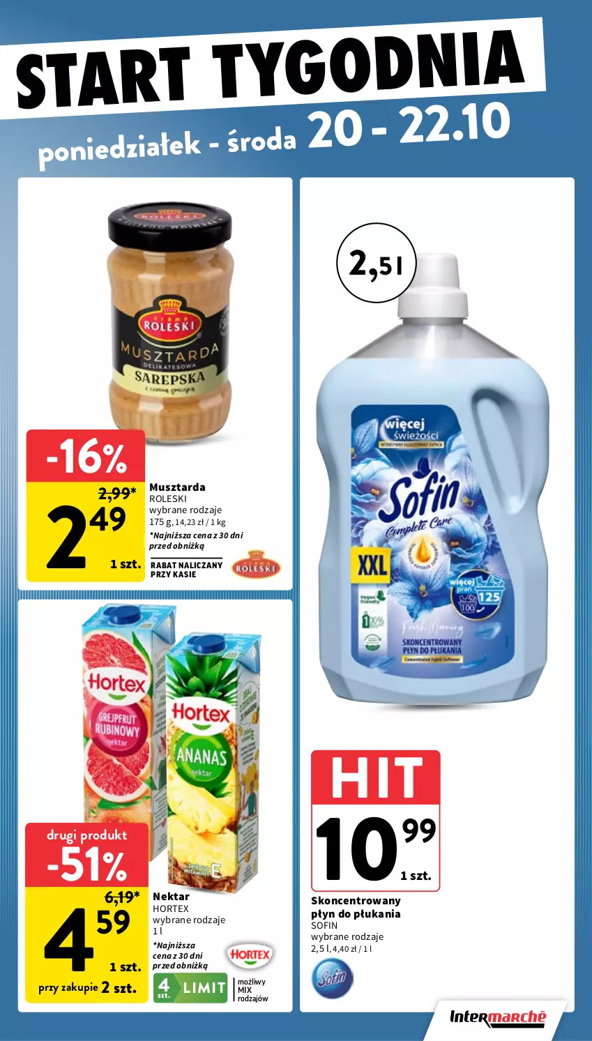 Gazetka promocyjna Intermarche - Gazetka promocyjna - ważna 16.10 do 22.10.2025 - strona 39 - produkty: Hortex, Mus, Musztarda, Nektar, Płyn do płukania