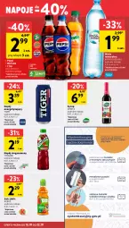 Gazetka promocyjna Intermarche - Gazetka promocyjna - Gazetka - ważna od 22.10 do 22.10.2025 - strona 31 - produkty: Sok, Mirinda, Napoje, Pepsi, Tiger, Tymbark, Syrop, Woda mineralna, Kubuś, Napój niegazowany, Woda, Napój