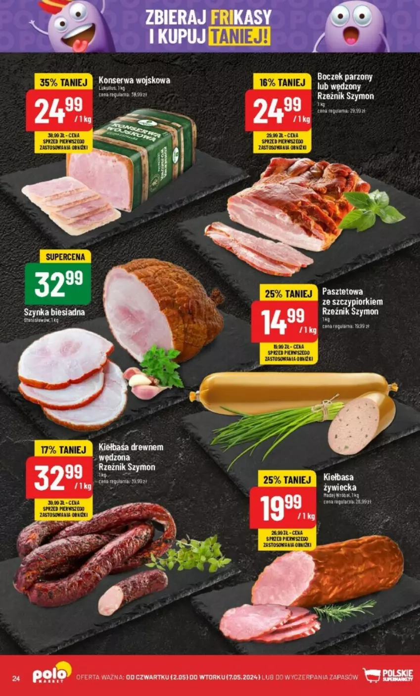 Gazetka promocyjna PoloMarket - ważna 02.05 do 07.05.2024 - strona 17 - produkty: Kiełbasa, LG, Madej Wróbel, Ser