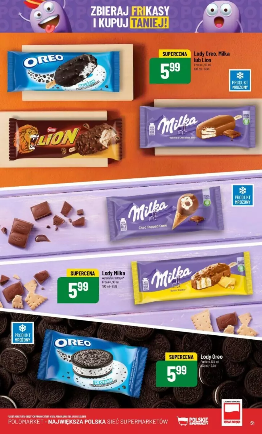 Gazetka promocyjna PoloMarket - ważna 02.05 do 07.05.2024 - strona 47 - produkty: Lion, Lody, Milka, Oreo