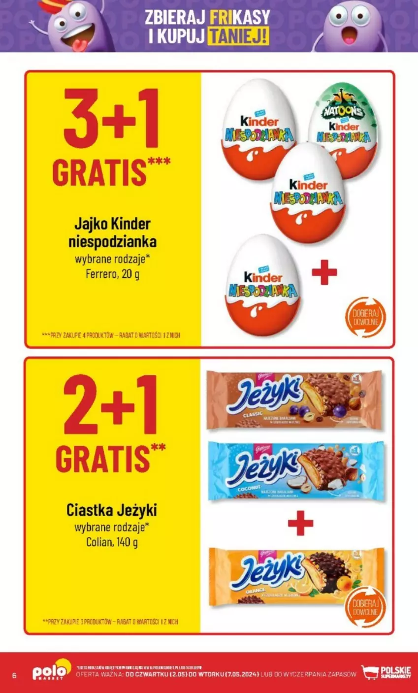Gazetka promocyjna PoloMarket - ważna 02.05 do 07.05.2024 - strona 56 - produkty: Ciastka, Ferrero, Jeżyki, Kinder