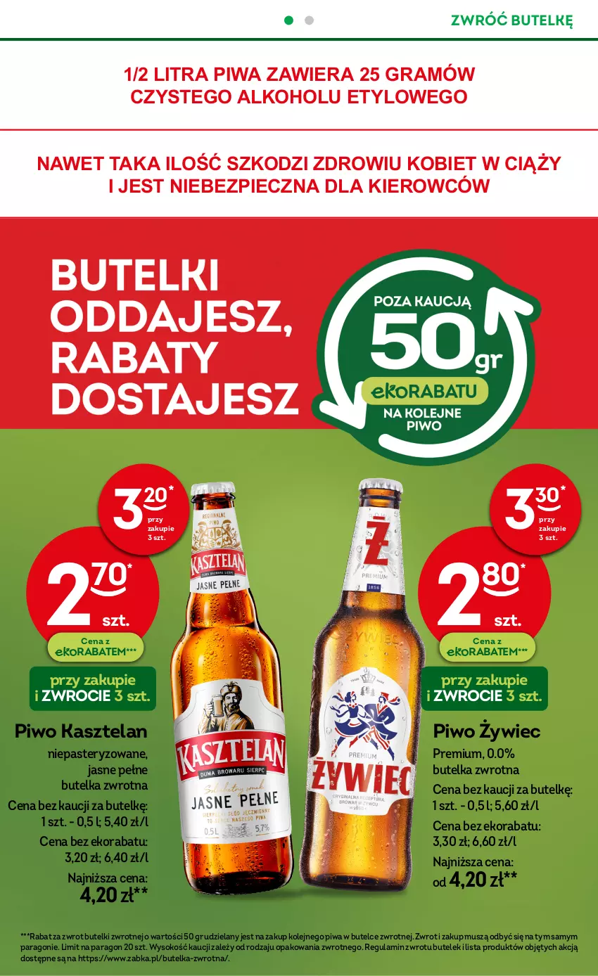 Gazetka promocyjna Żabka - ważna 15.01 do 28.01.2025 - strona 22 - produkty: Gra, Kasztelan, Mus, Olej, Piec, Piwa, Piwo, Sok