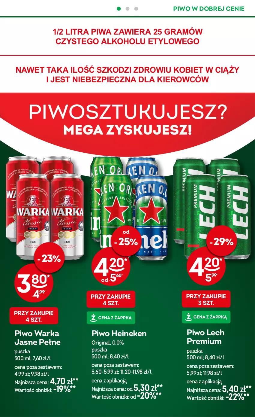 Gazetka promocyjna Żabka - ważna 15.01 do 28.01.2025 - strona 25 - produkty: Gin, Gra, Heineken, Lech Premium, Piec, Piwa, Piwo, Warka