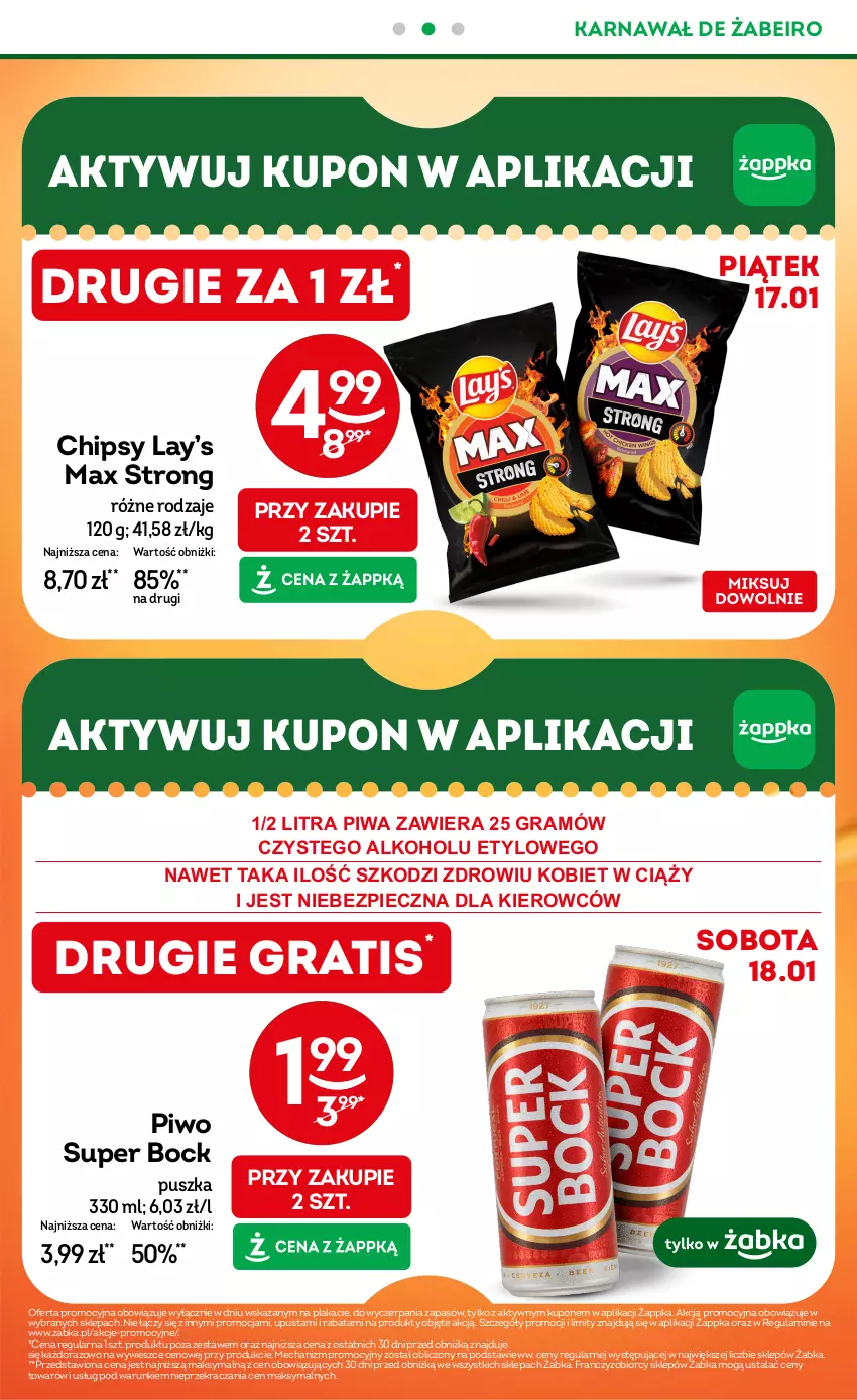 Gazetka promocyjna Żabka - ważna 15.01 do 28.01.2025 - strona 3 - produkty: Chipsy, Gra, Lay’s, Piec, Piwa, Piwo