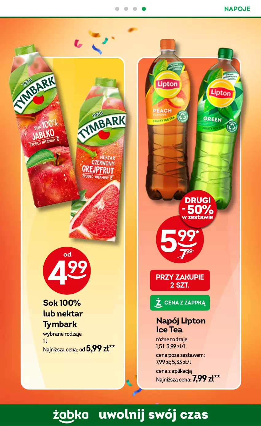 Gazetka promocyjna Żabka - ważna 15.01 do 28.01.2025 - strona 31 - produkty: Ice tea, Lipton, Napój, Napoje, Nektar, Sok, Tymbark