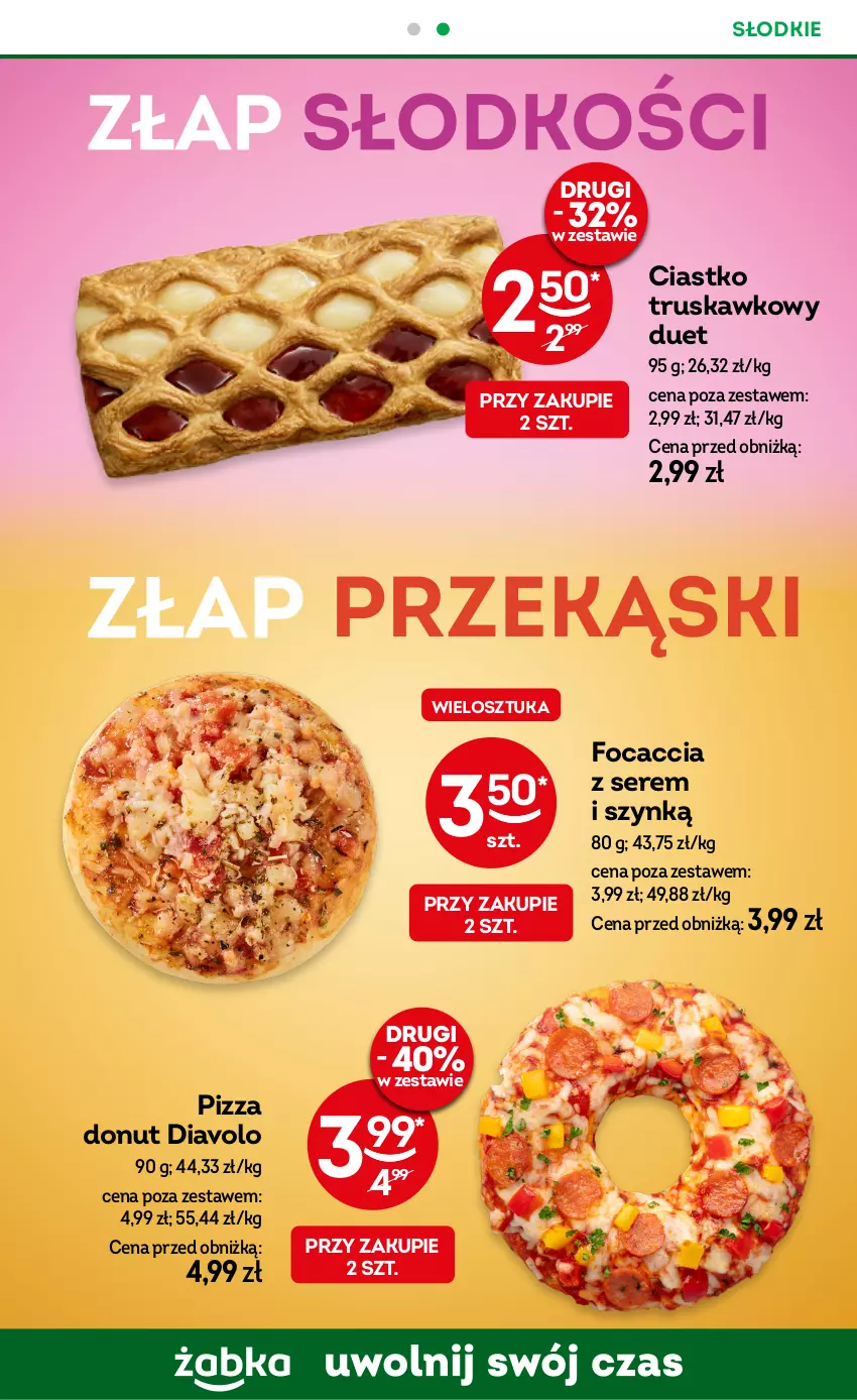 Gazetka promocyjna Żabka - ważna 15.01 do 28.01.2025 - strona 37 - produkty: Donut, Focaccia, Pizza, Ser