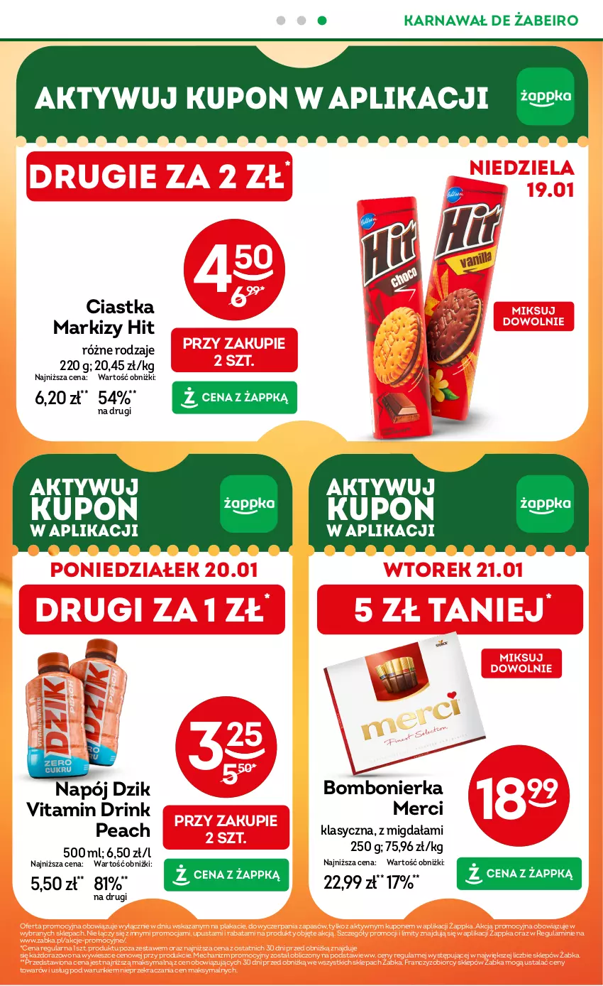 Gazetka promocyjna Żabka - ważna 15.01 do 28.01.2025 - strona 4 - produkty: Ciastka, Merci, Napój