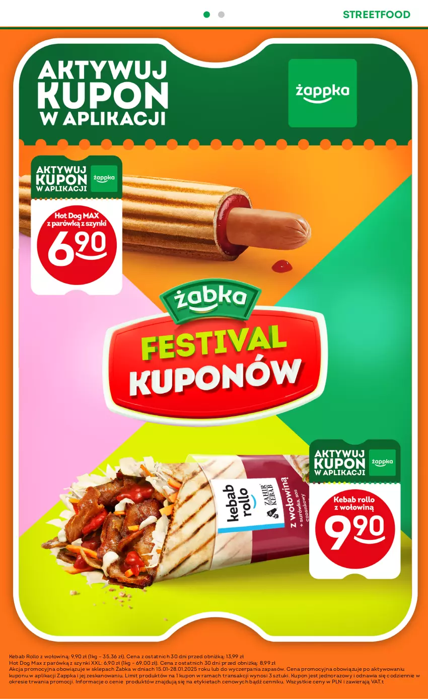 Gazetka promocyjna Żabka - ważna 15.01 do 28.01.2025 - strona 6 - produkty: Hot dog, Kebab, Rama, Tran