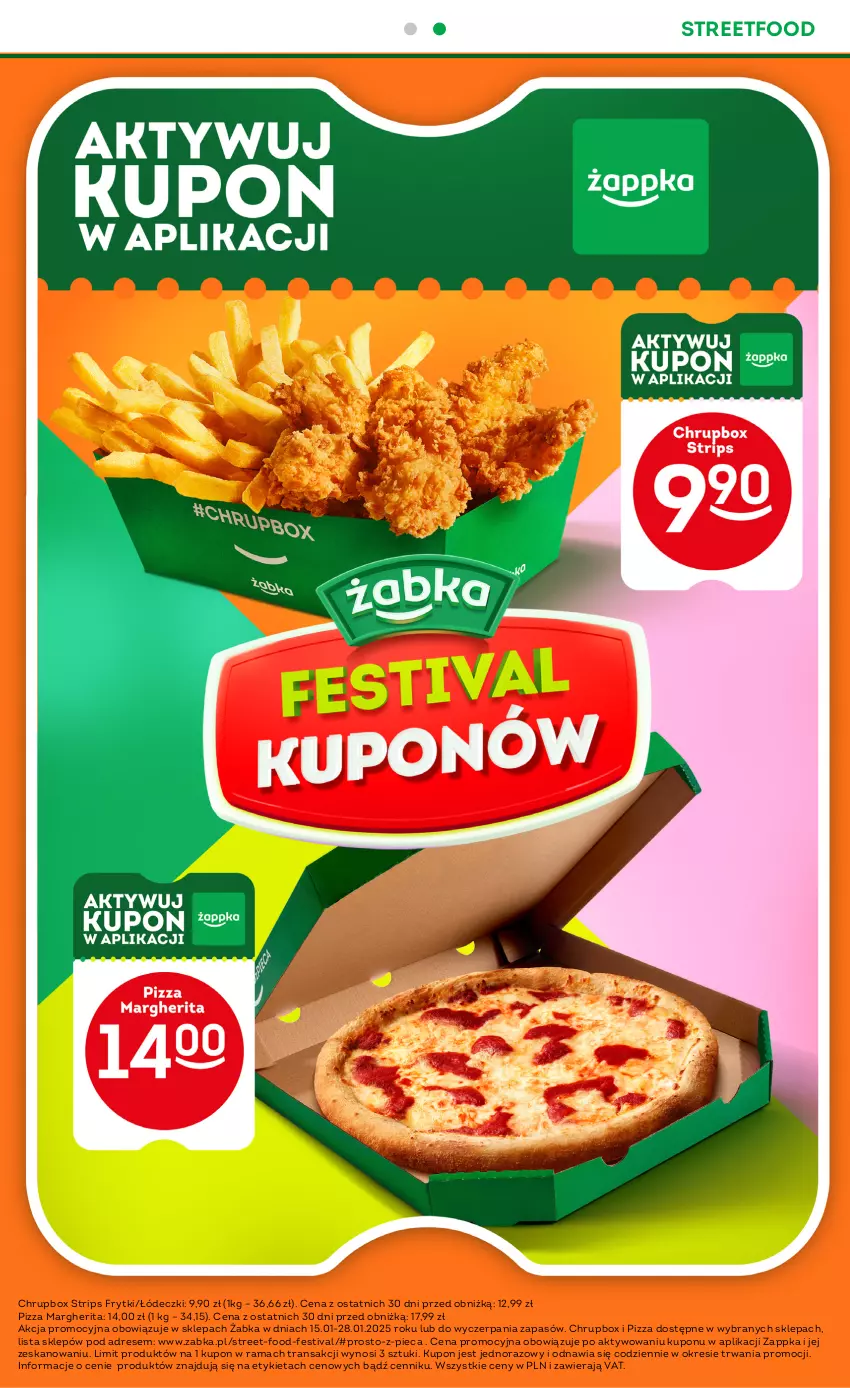 Gazetka promocyjna Żabka - ważna 15.01 do 28.01.2025 - strona 7 - produkty: Dres, Frytki, Piec, Pizza, Pizza margherita, Rama, Tran