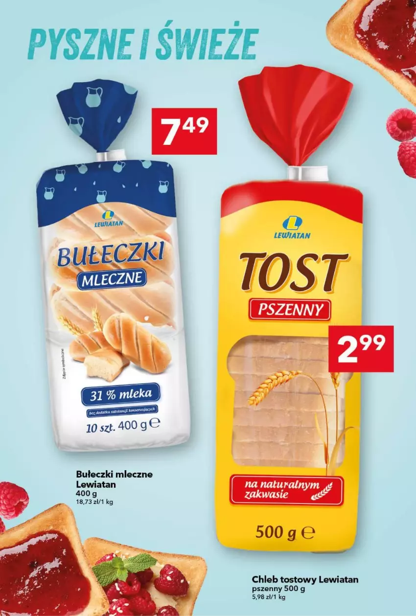 Gazetka promocyjna Lewiatan - Gazetka ogólnopolska - ważna 24.09 do 30.09.2026 - strona 5 - produkty: Bułeczki, Bułeczki mleczne, Chleb, Chleb tostowy