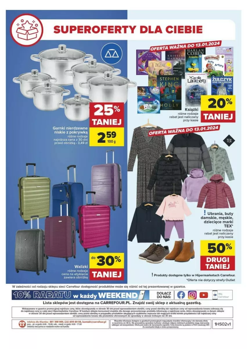 Gazetka promocyjna Carrefour - ważna 09.01 do 20.01.2024 - strona 43 - produkty: Buty, Dzieci, Ubrania