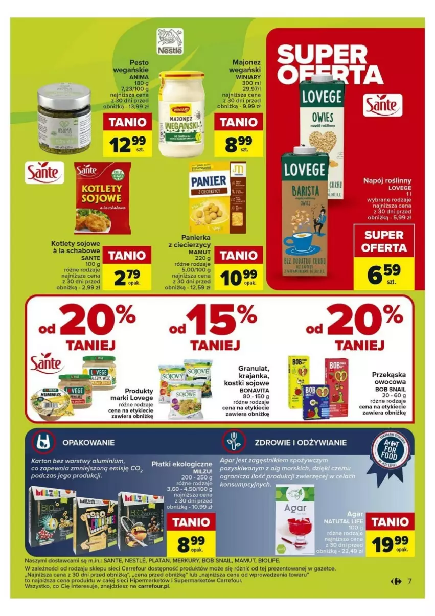 Gazetka promocyjna Carrefour - ważna 09.01 do 20.01.2024 - strona 52 - produkty: Gra, Kotlet, LG, Milzu, Sante