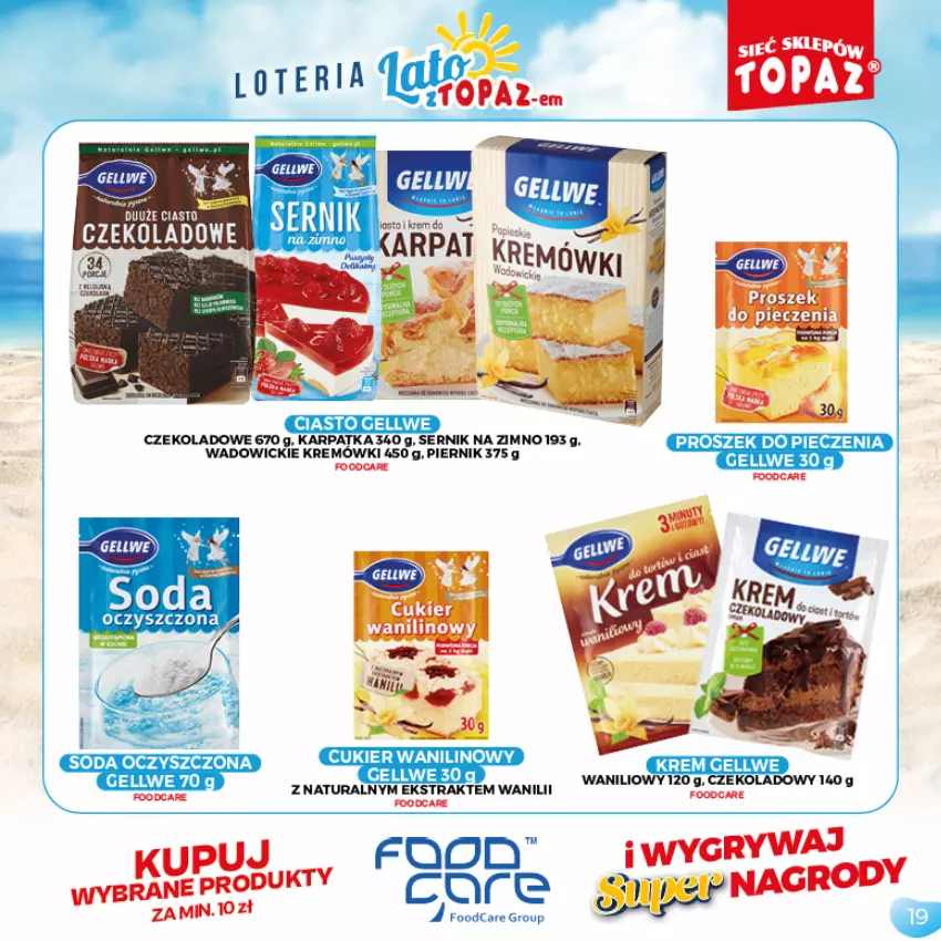 Gazetka promocyjna Topaz - Gazetka - ważna 05.07 do 05.09.2021 - strona 19 - produkty: Cukier, Cukier wanilinowy, Karp, Piec, Piernik, Proszek do pieczenia, Ser, Soda oczyszczona, Top