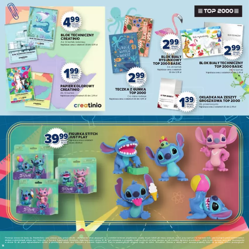 Gazetka promocyjna Stokrotka - Katalog Witaj Szkoło! - ważna 13.08 do 01.09.2025 - strona 12 - produkty: Mięso, Owoce, Papier, Top, Warzywa