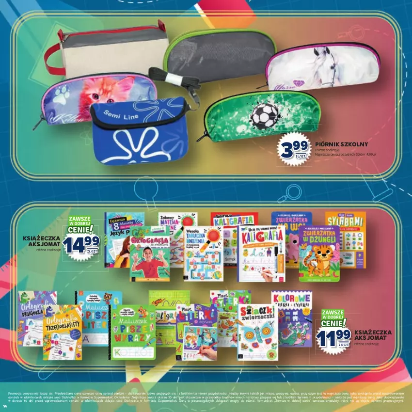 Gazetka promocyjna Stokrotka - Katalog Witaj Szkoło! - ważna 13.08 do 01.09.2025 - strona 14 - produkty: Mięso, Owoce, Piórnik, Warzywa