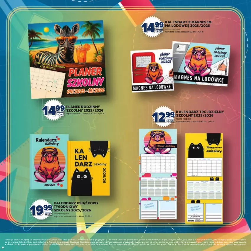Gazetka promocyjna Stokrotka - Katalog Witaj Szkoło! - ważna 13.08 do 01.09.2025 - strona 22 - produkty: Kalendarz, Mięso, Owoce, Warzywa