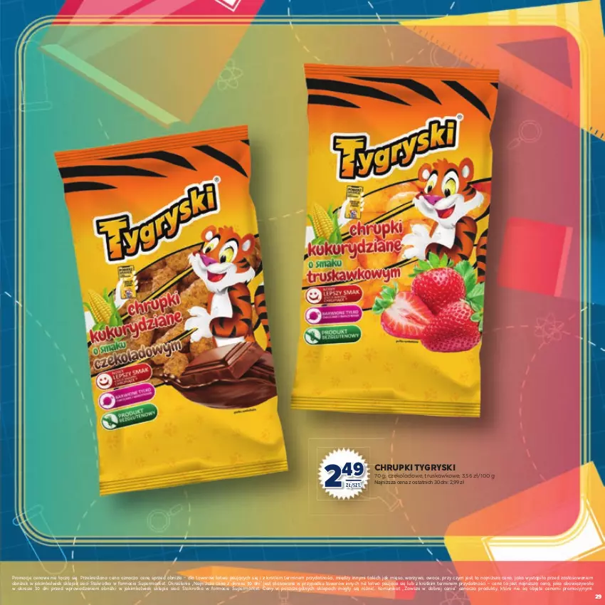 Gazetka promocyjna Stokrotka - Katalog Witaj Szkoło! - ważna 13.08 do 01.09.2025 - strona 29 - produkty: Chrupki, Gry, Mięso, Owoce, Warzywa