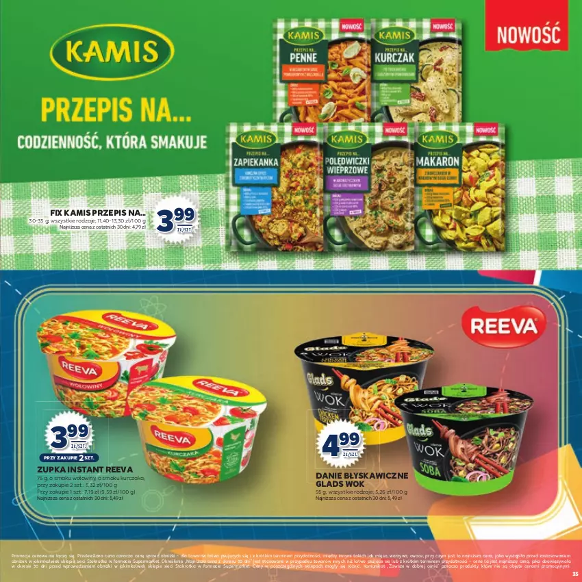 Gazetka promocyjna Stokrotka - Katalog Witaj Szkoło! - ważna 13.08 do 01.09.2025 - strona 35 - produkty: Kamis, Kurczak, Mięso, Owoce, Warzywa