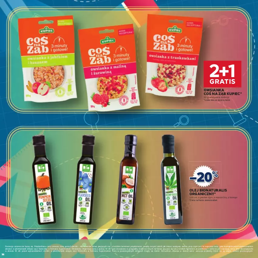 Gazetka promocyjna Stokrotka - Katalog Witaj Szkoło! - ważna 13.08 do 01.09.2025 - strona 36 - produkty: Gra, Kupiec, Mięso, Olej, Owoce, Owsianka, Piec, Stek, Warzywa