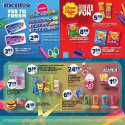 Gazetka promocyjna Stokrotka - Katalog Witaj Szkoło! - Gazetka - ważna od 01.09 do 01.09.2025 - strona 26 - produkty: Zegarek, Torebka, Warzywa, Gra, Cukier, Chupa Chups, Barbie, Burger, Zegar, Mentos, Candy, Owoce, Guma do żucia, Pastylki, Cukierki, Frytki, Lizaki, Arbuz, Mięso