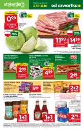 Gazetka promocyjna Stokrotka - Market - Gazetka - ważna od 08.10 do 08.10.2025 - strona 1 - produkty: Piwa, Piwo, Tchibo, Ketchup, Krakus, Warzywa, Kawa rozpuszczalna, Gra, Whiskas, Kawa, Tyskie, Szynka, Boczek, Kiełbasa głogowska, Owoce, Masło, Kiełbasa, Heinz, Mięso, Pedigree, Boczek wieprzowy, Fa