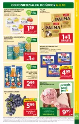 Gazetka promocyjna Stokrotka - Market - Gazetka - ważna od 08.10 do 08.10.2025 - strona 3 - produkty: Warzywa, Sok, Ser, Gra, Kukurydza konserwowa, Mlekovita, Serek homogenizowany, Palma, Serek, Sok jabłkowy, Winogrona, Farm Milk, Owoce, Wino, Golonka wieprzowa, Masło, Mięso, Kukurydza, Mleko, Fa