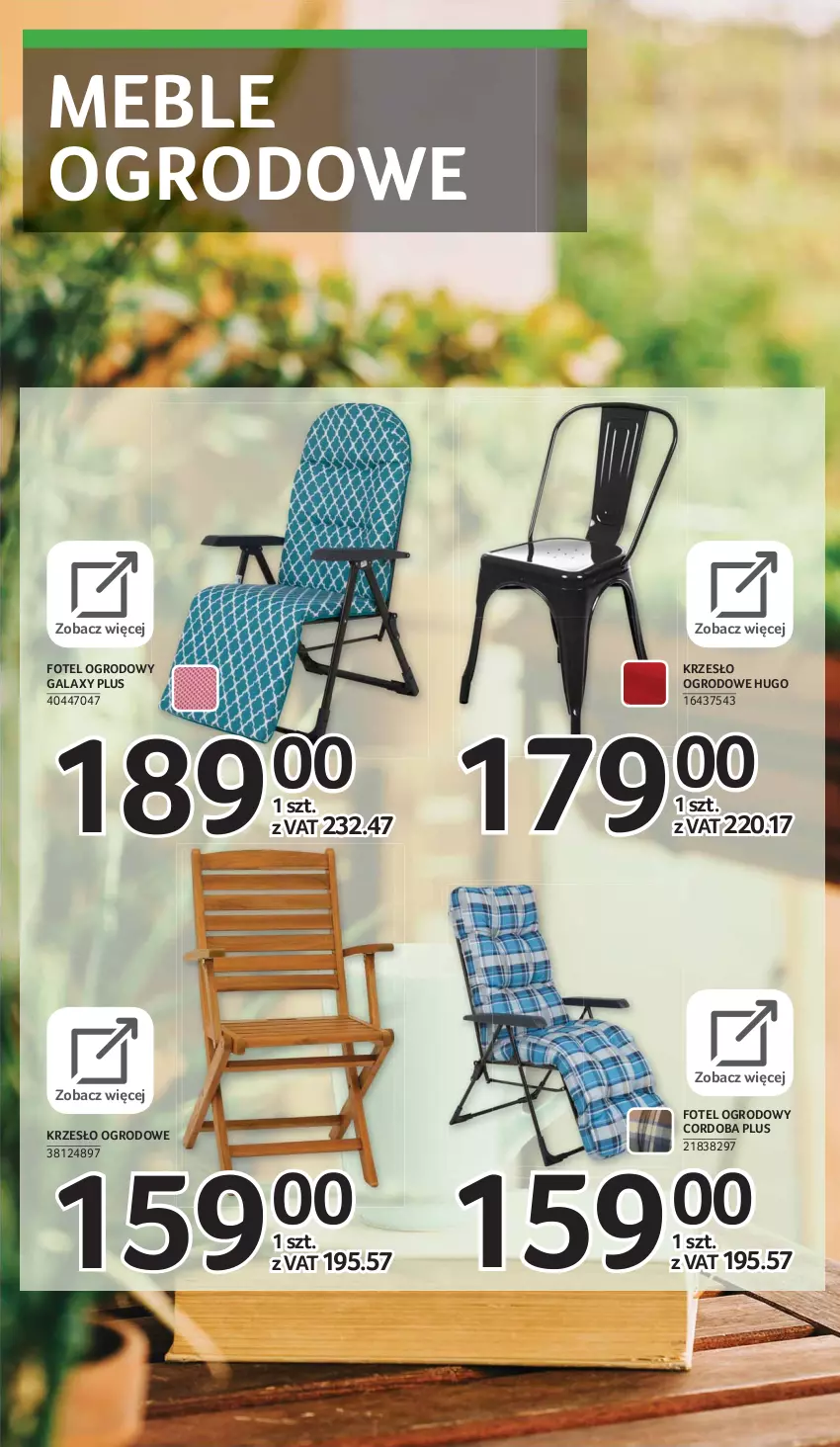 Gazetka promocyjna Selgros - E-katalog grill & wypoczynek - ważna 08.03 do 04.08.2021 - strona 15 - produkty: Fotel, Gala, Krzesło, Krzesło ogrodowe, Meble