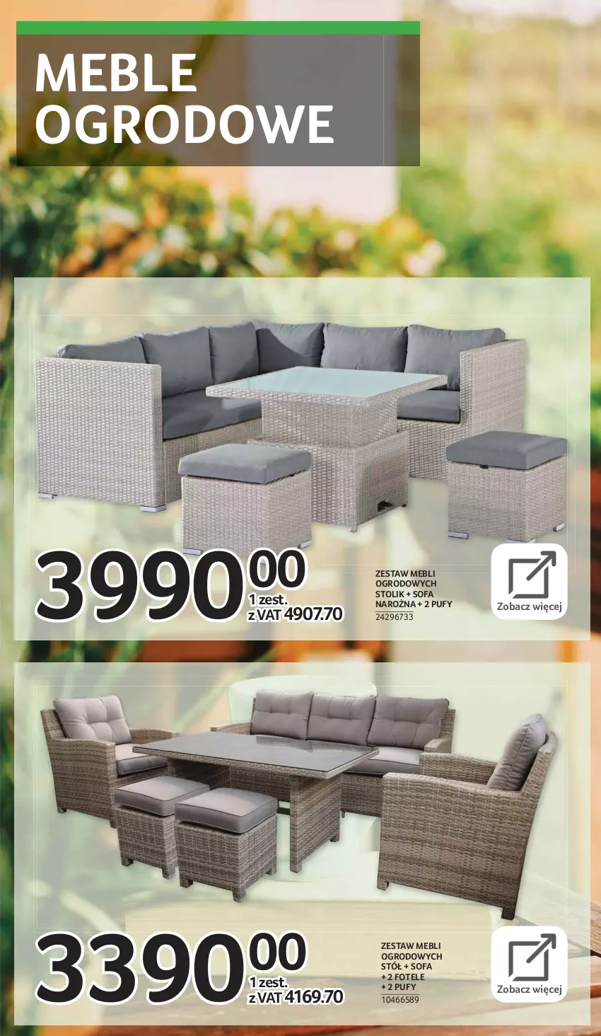 Gazetka promocyjna Selgros - E-katalog grill & wypoczynek - ważna 08.03 do 04.08.2021 - strona 4 - produkty: Fa, Fotel, Meble, Puf, Sofa, Sofa narożna, Stół, Stolik