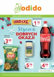 Gazetka promocyjna Odido - Plakat - Gazetka - ważna od 13.01 do 13.01.2022 - strona 1 - produkty: Majonez, Gin, Prince Polo, Chipsy, Coca-Cola