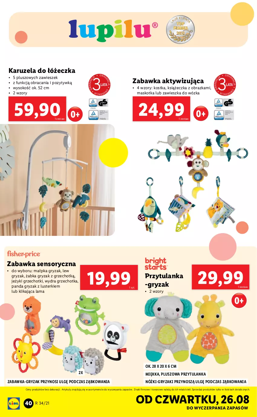 Gazetka promocyjna Lidl - GAZETKA - ważna 23.08 do 29.08.2021 - strona 40 - produkty: Gry, Jeżyki, LG, Obraz, Panda, Sok, Zabawka