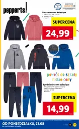 Gazetka promocyjna Lidl - GAZETKA - Gazetka - ważna od 29.08 do 29.08.2021 - strona 11 - produkty: Dres, Dzieci, Spodnie, Bluza, Spodnie dresowe, Bluza dresowa