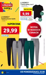 Gazetka promocyjna Lidl - GAZETKA - Gazetka - ważna od 29.08 do 29.08.2021 - strona 6 - produkty: T-shirt, Dres, Spodnie, Spodnie dresowe