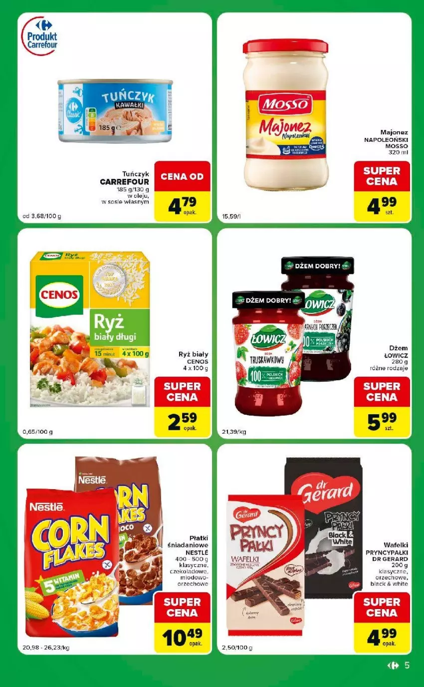 Gazetka promocyjna Carrefour - Gazetka Express w SUMIE eksptrsowe zakupy - ważna 01.09 do 07.09.2026 - strona 5 - produkty: Danio, Dr Gerard, Dżem, Lack, Majonez, Miecz, Olej, Oleo, Ryż, Ryż biały, Sos, Tuńczyk