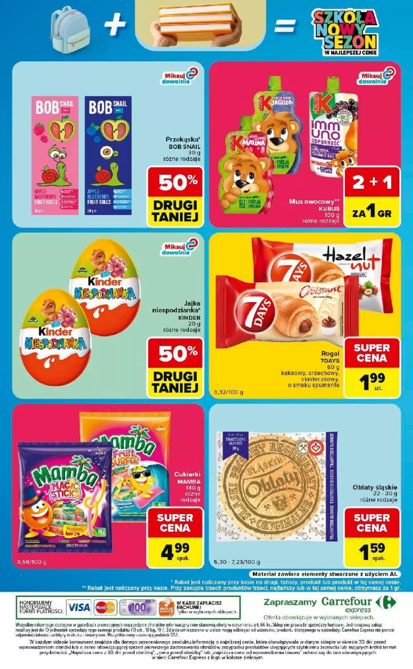 Gazetka promocyjna Carrefour - Gazetka Express w SUMIE eksptrsowe zakupy - ważna 01.09 do 07.09.2026 - strona 8 - produkty: Dres, Kakao, Kinder, Puma, Stek