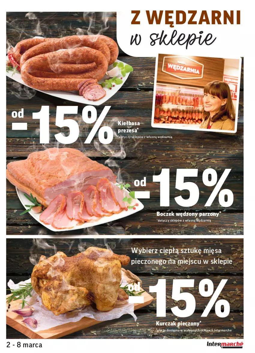 Gazetka promocyjna Intermarche - ważna 02.03 do 08.03.2021 - strona 11 - produkty: Boczek, Kiełbasa, Kurczak, Piec