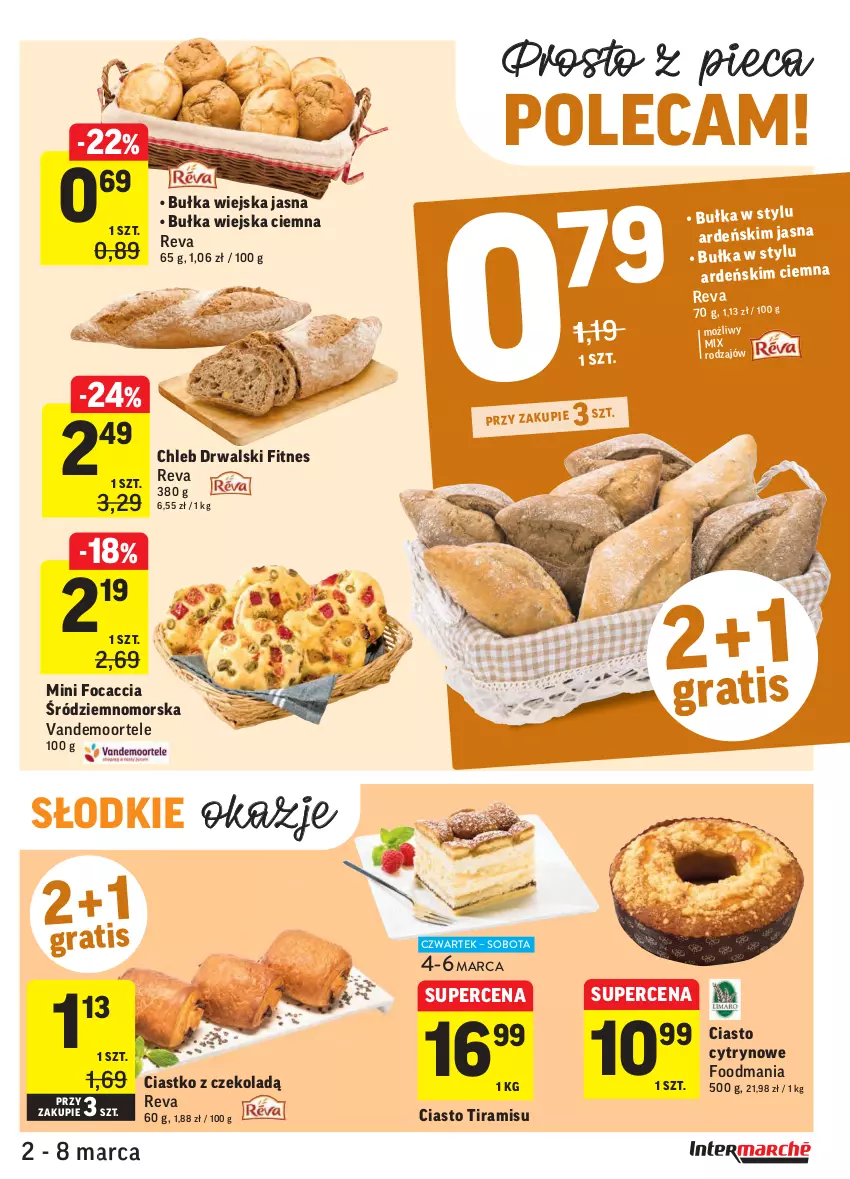 Gazetka promocyjna Intermarche - ważna 02.03 do 08.03.2021 - strona 17 - produkty: Bułka, Chleb, Focaccia, Piec