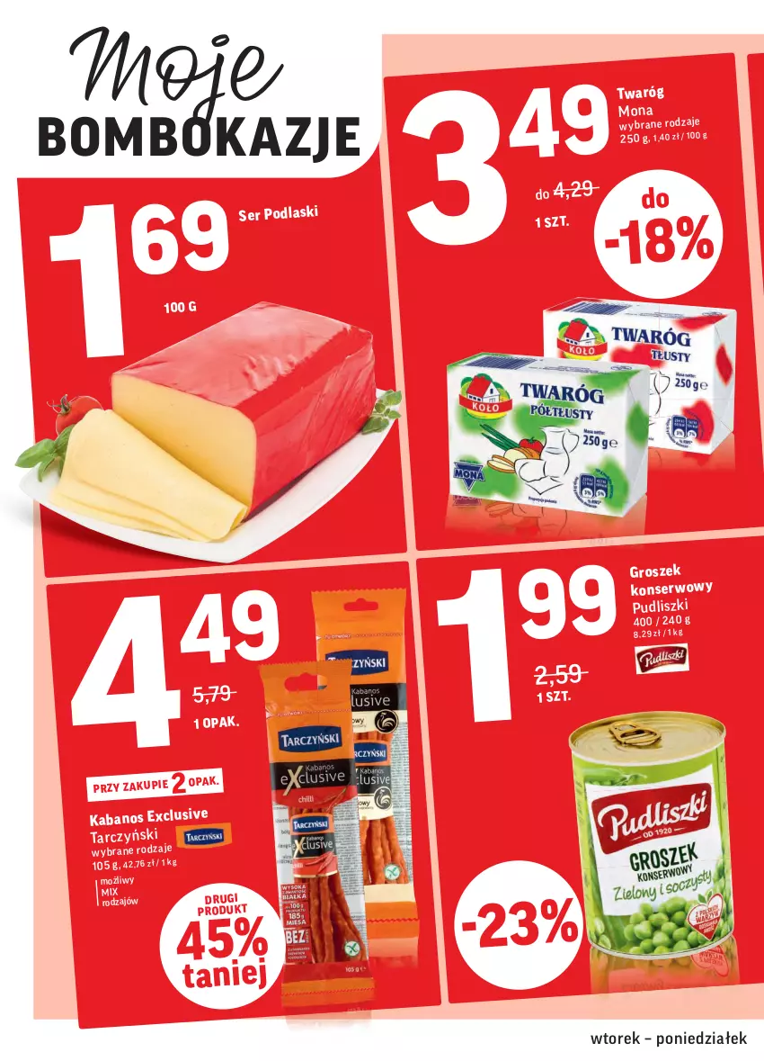 Gazetka promocyjna Intermarche - ważna 02.03 do 08.03.2021 - strona 2 - produkty: Groszek, Kabanos, Pudliszki, Ser, Tarczyński, Twaróg